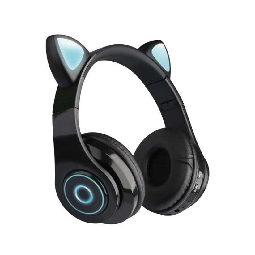 Cat Ears- Noise Cancelling Bluetooth Headphones with Mic(LED)