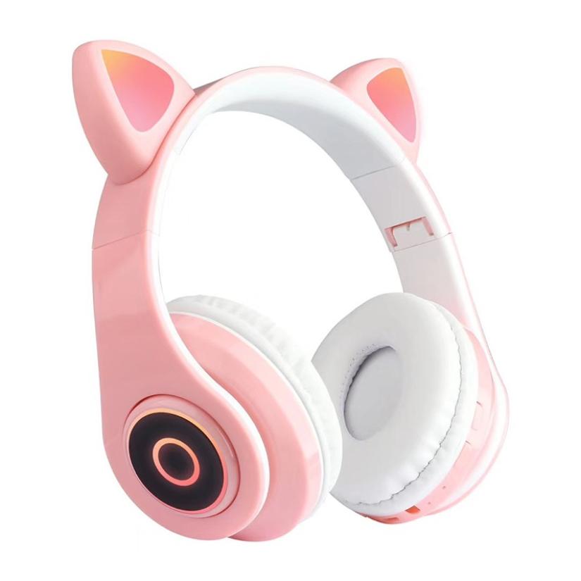 Cat Ears- Noise Cancelling Bluetooth Headphones with Mic(LED)