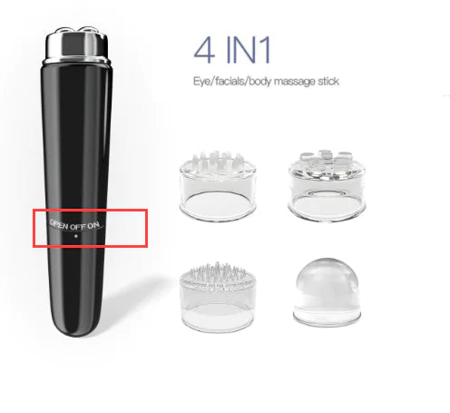 4 In 1 Electric Facial Massager Micro Vibration Eye Beauty Instrument For Relax Eye Dark Circles Eye Bags Puffiness Eye Massage