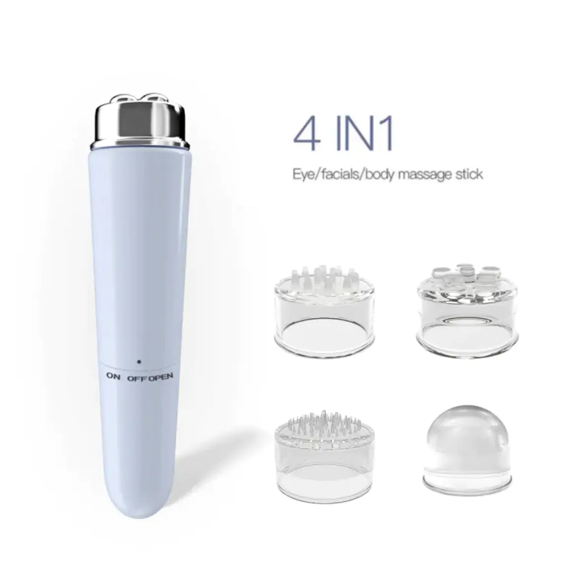 4 In 1 Electric Facial Massager Micro Vibration Eye Beauty Instrument For Relax Eye Dark Circles Eye Bags Puffiness Eye Massage