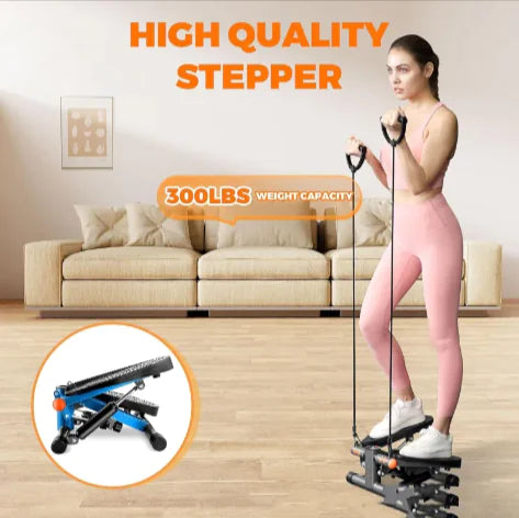 Compact Hydraulic Home Stepper for Walking and Fitness