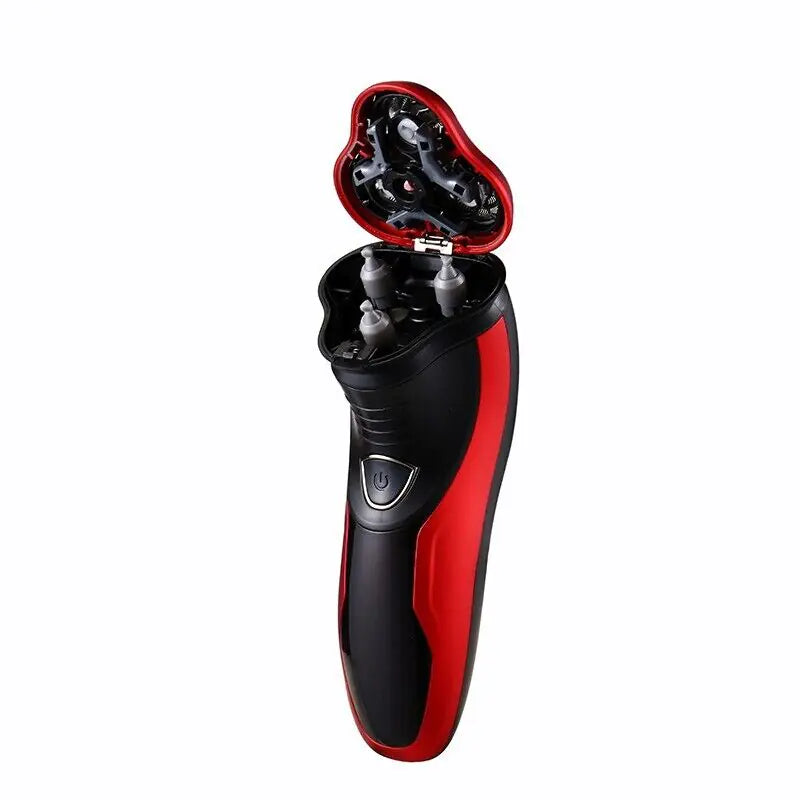 Men's Waterproof Rotary Electric Shaver Pop-Up Trimmer Wet Dry Cordless