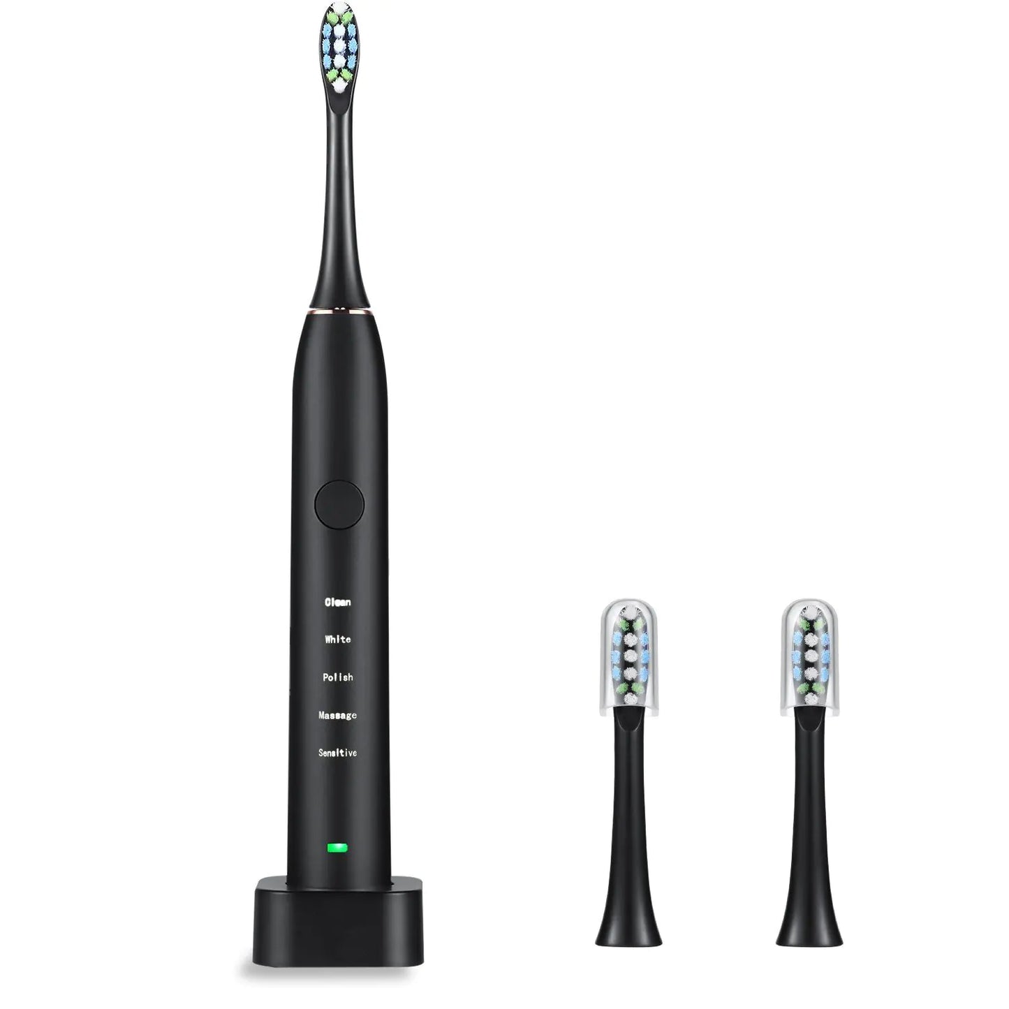 Electric Toothbrush IPX7 & Replacement Heads Set