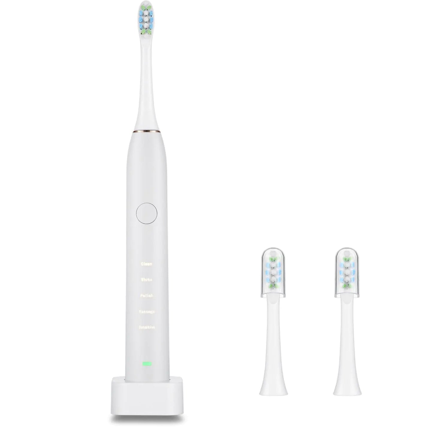 Electric Toothbrush IPX7 & Replacement Heads Set