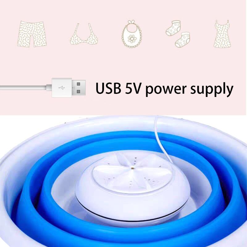 Foldable Mini Washing Machine with USB Charging