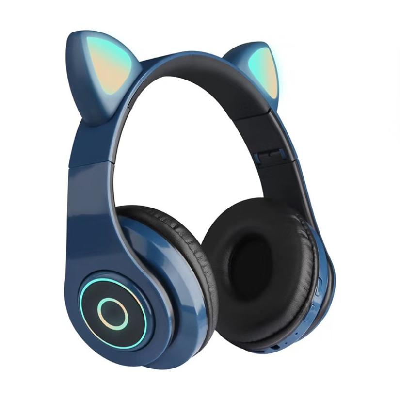 Cat Ears- Noise Cancelling Bluetooth Headphones with Mic(LED)