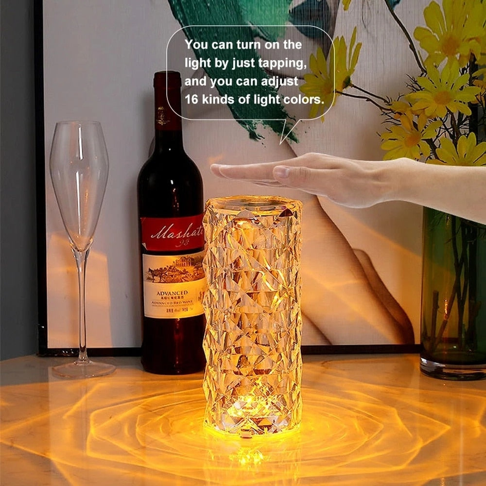 LED Crystal Lamp with 16 Colors