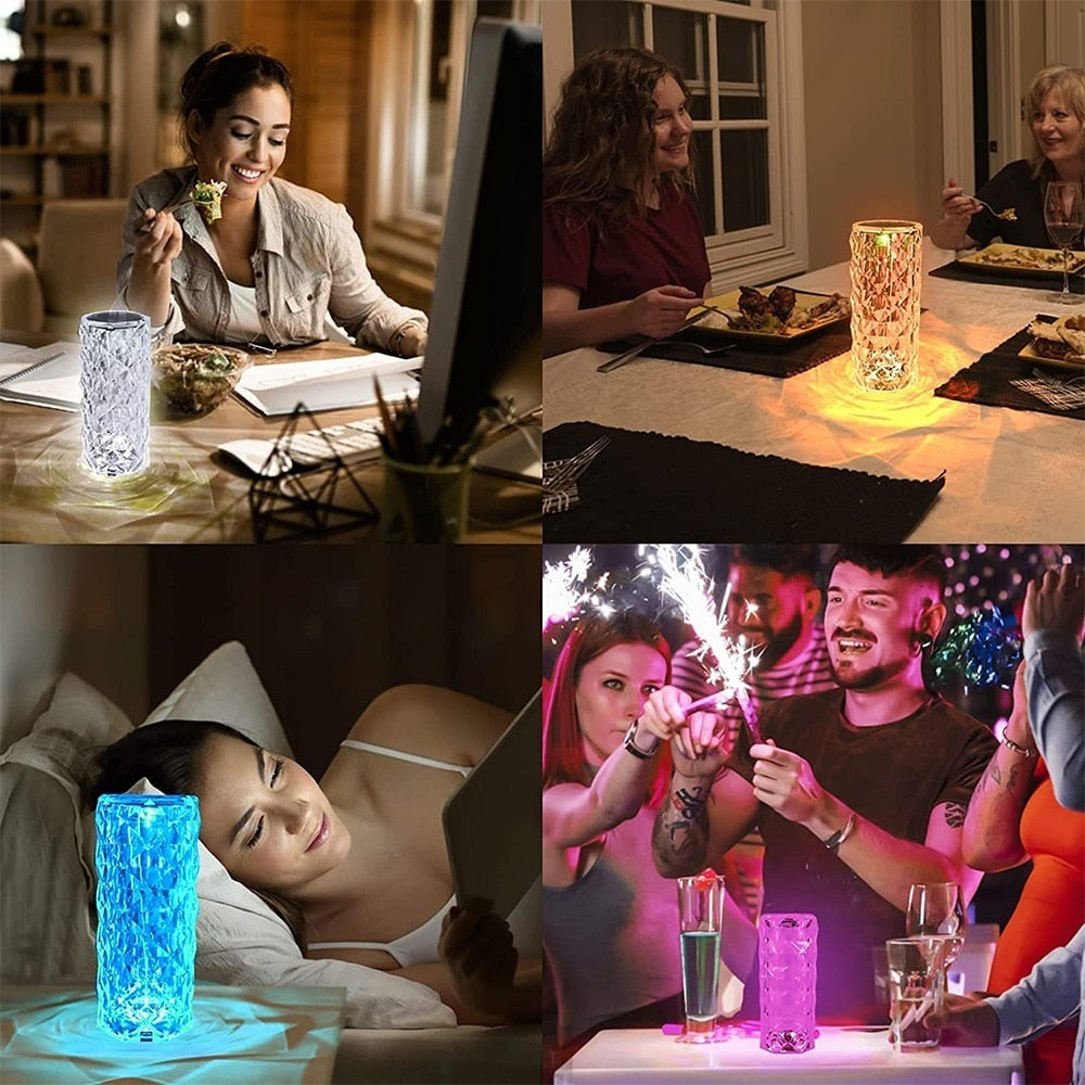 LED Crystal Lamp with 16 Colors