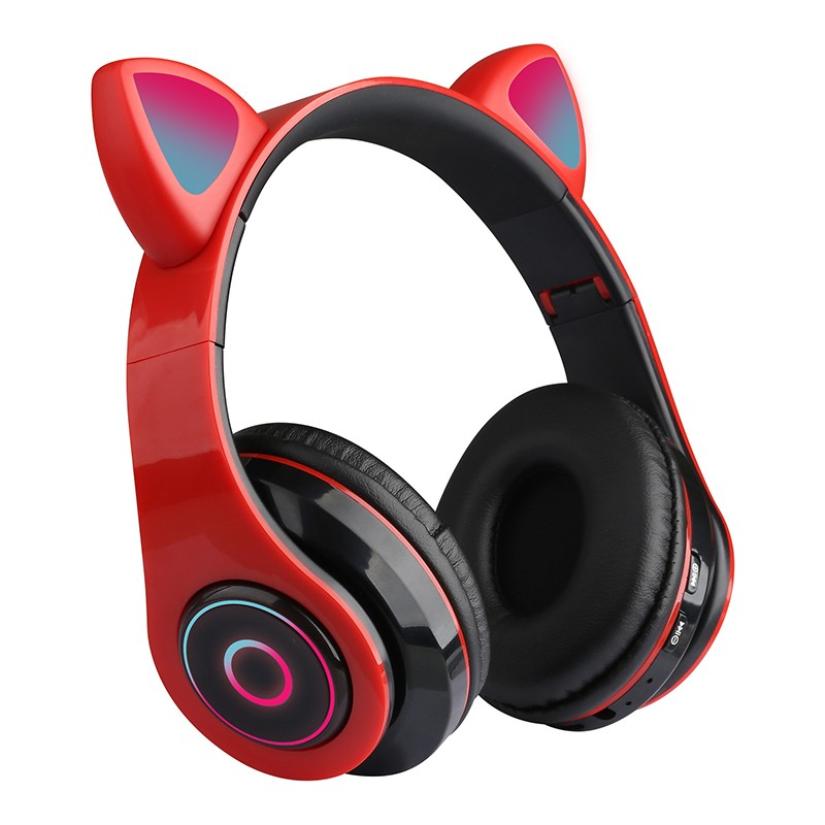 Cat Ears- Noise Cancelling Bluetooth Headphones with Mic(LED)